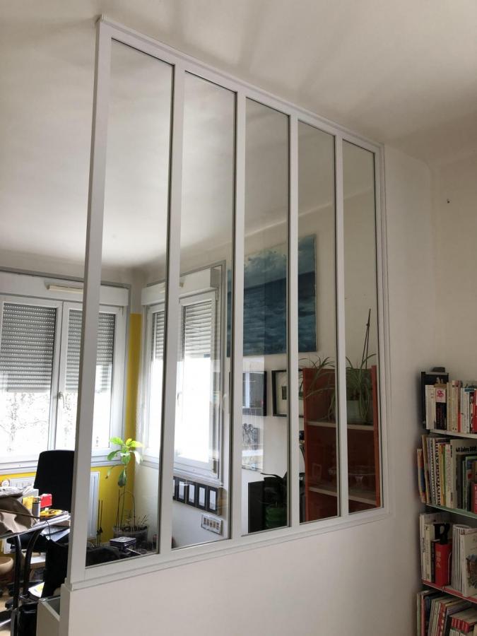 verriere blanche aluminium